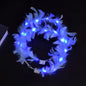 LED Goddess Headband - Light Up Feather Headpiece - Rhythms of Grace Creative