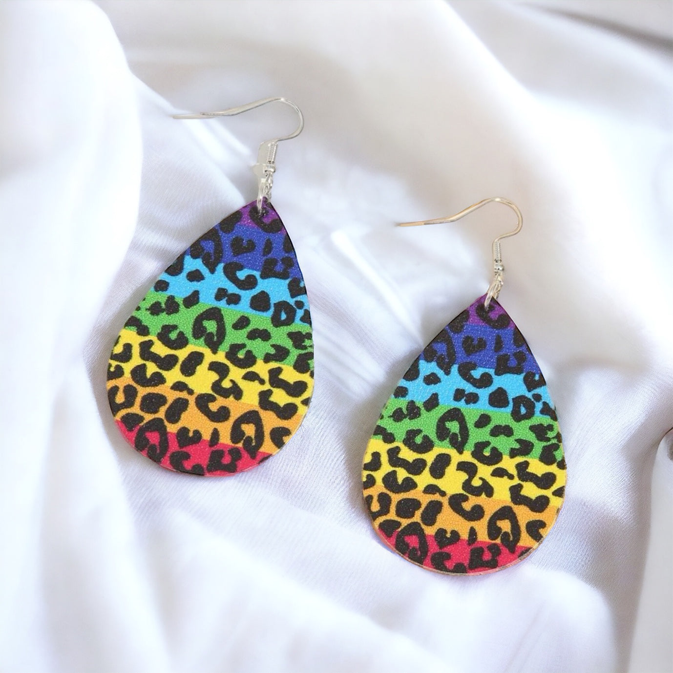 Rainbow Teardrop Earrings: Shine Bright & Celebrate Love!
