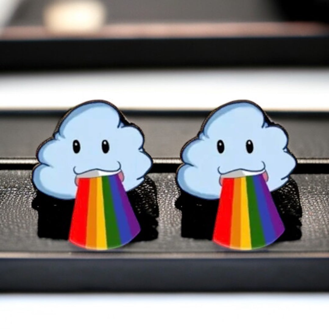 Cloud with Rainbow Earrings - Add a Burst of Joy to Your Day! 🌈
