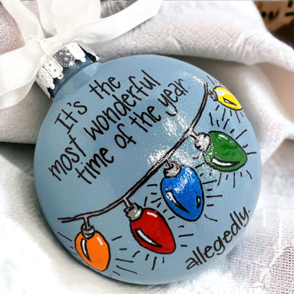Christmas Ornament: “The most wonderful time of the year… allegedly.” - Rhythms of Grace Creative