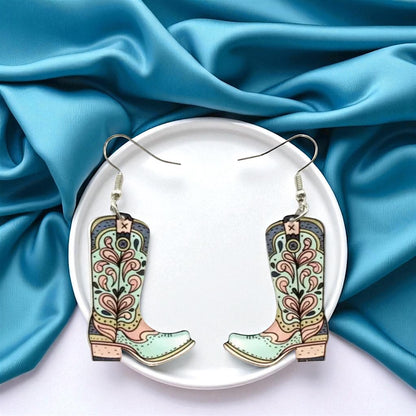 Boot Scootin' Bling: Cowgirl Boots Earrings for Your Inner Rockstar!