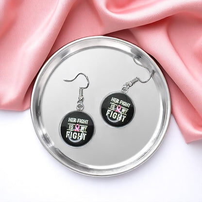 Fight Like a Girl (and Look Fabulous Doing It!) - Breast Cancer Awareness Earrings 💖