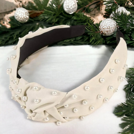 Pearls of Glam: The Ultimate White Bridal Headband! - Rhythms of Grace Creative