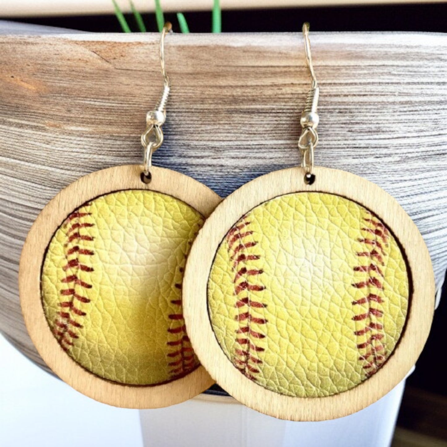 Swing into Style: Softball Dangle Earrings for Game Day Glam!