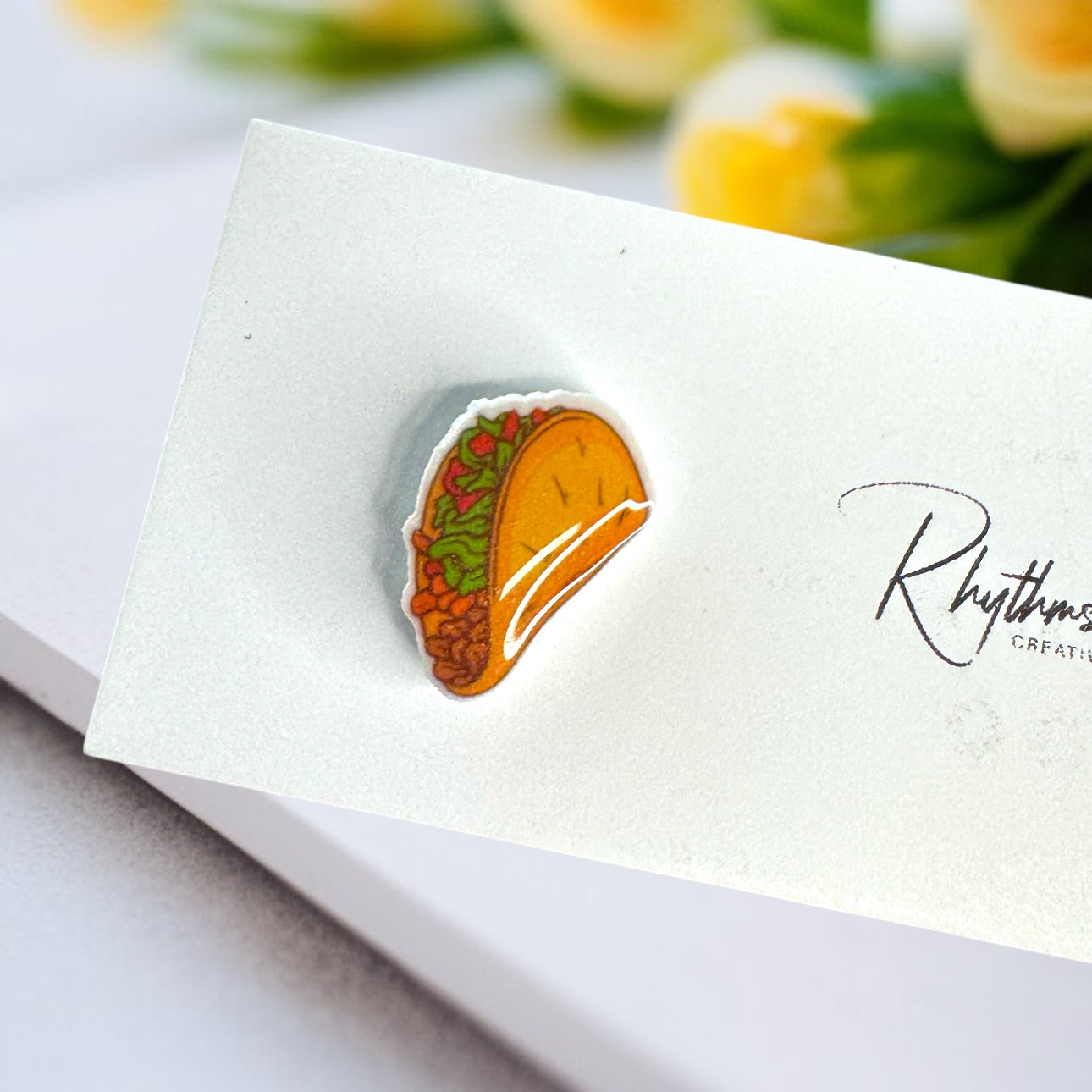 Taco 'Bout Style: Fun Taco Stud Earrings! 🌮