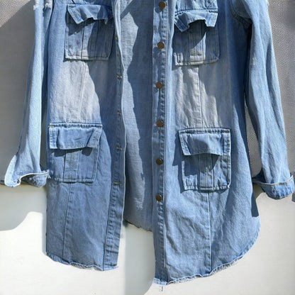 Tequila Vibes Only: Hand-Painted Jean Jacket for the Bold and Fabulous!