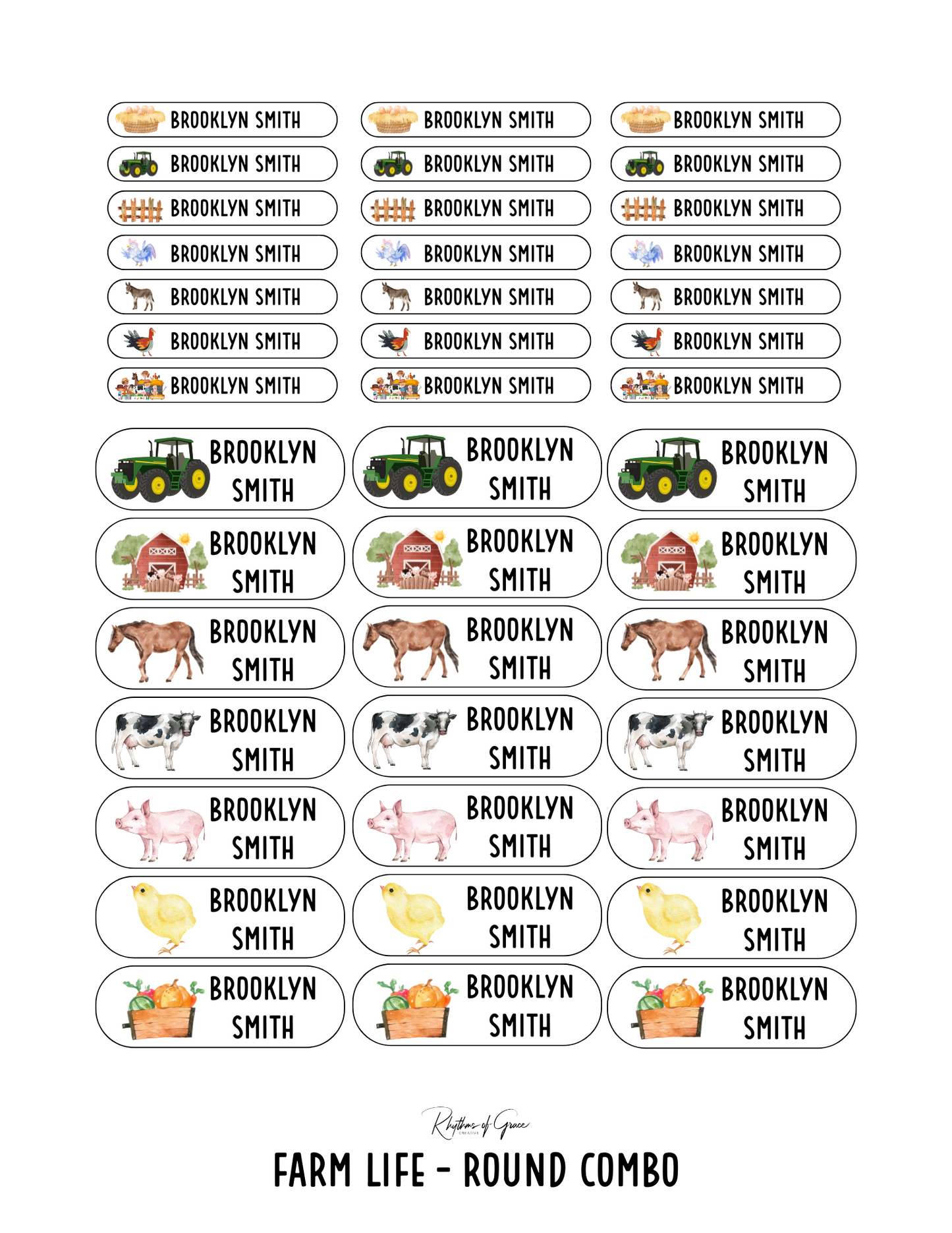 Back to School Personalized Character Labels – Waterproof & Customizable!