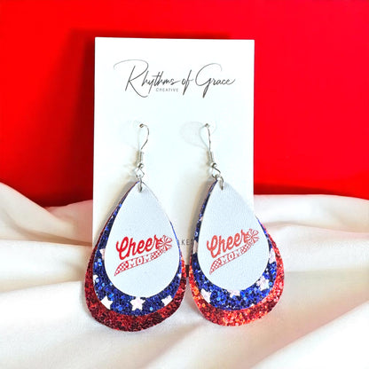 Touchdown Style: 'Cheer Mom' Dangle Earrings 🏈