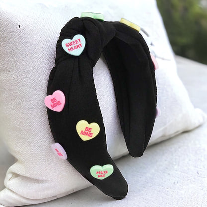Love is in the Hair: Adorable Conversation Hearts Headbands for Valentine’s Day! - Rhythms of Grace Creative
