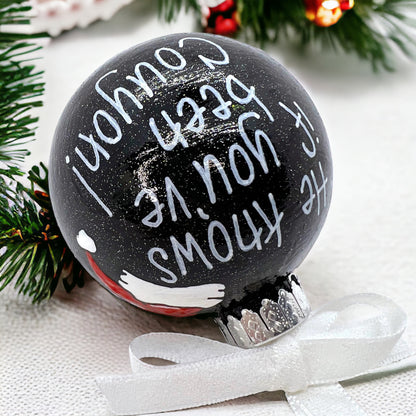 Cajun Christmas Ornament: "He Knows If You’ve Been Couyon!" - Rhythms of Grace Creative