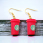 Espresso Yourself: Whimsical Coffee Cup Earrings for Caffeine Lovers!