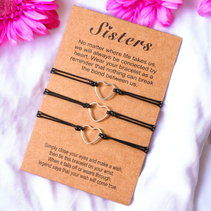 Sisters Wish Bracelet - Friendship Bracelet, Mother’s Day, Beaded Bracelet, Inspirational Gift, Back to School, Easter Basket