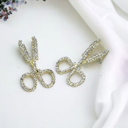 Snip, Sparkle, and Shine: Stylish Scissor Earrings for Trendsetting Stylists!