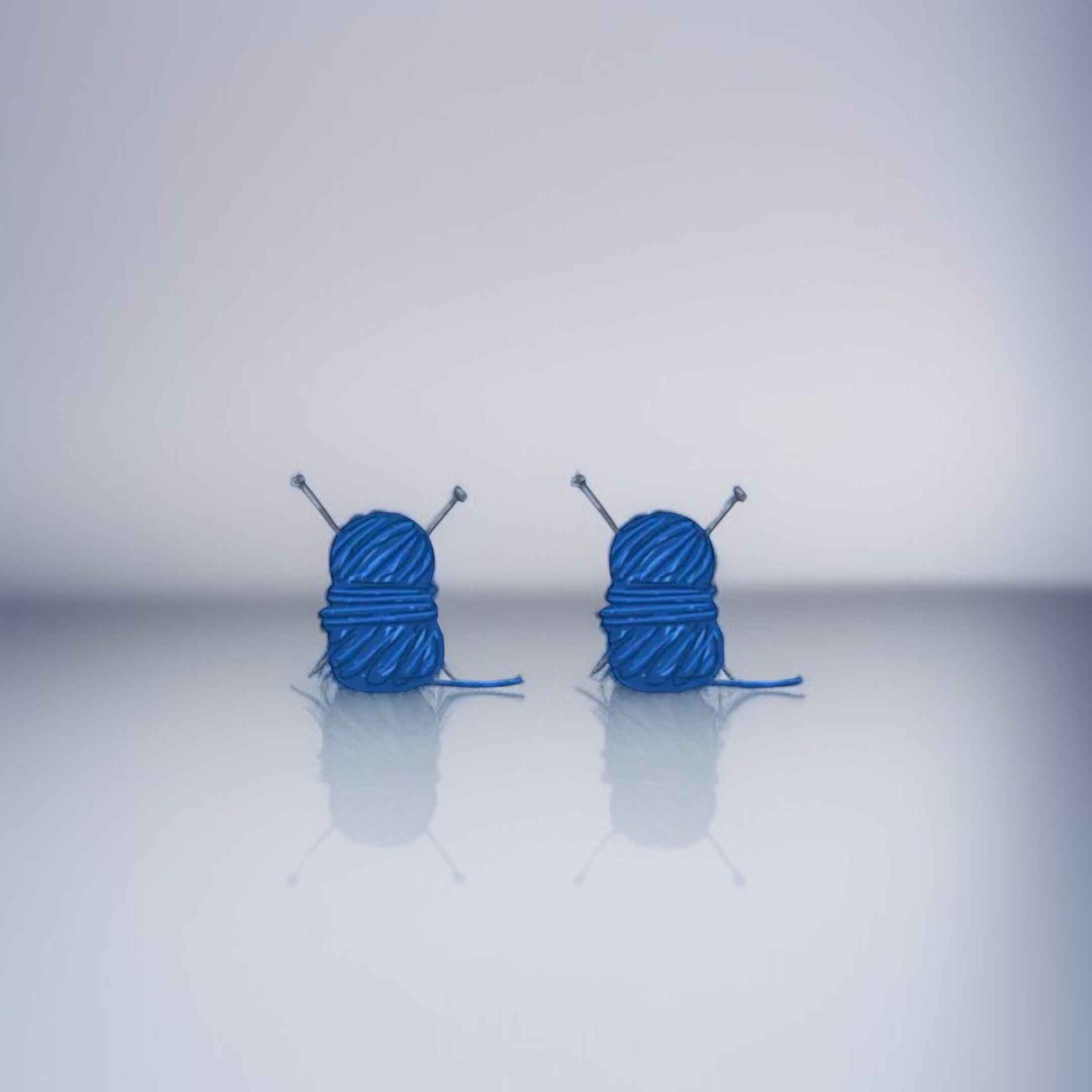 Ball of Yarn Stud Earrings – A Crafty Delight for Your Ears!