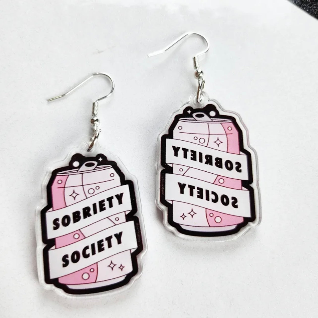 Sobriety Society Earrings - Celebrate Your Journey with Style! - Rhythms of Grace Creative