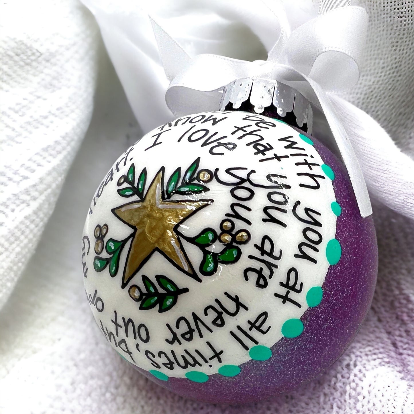 "Always in My Heart" Ornament - Personalized Christmas Keepsake
