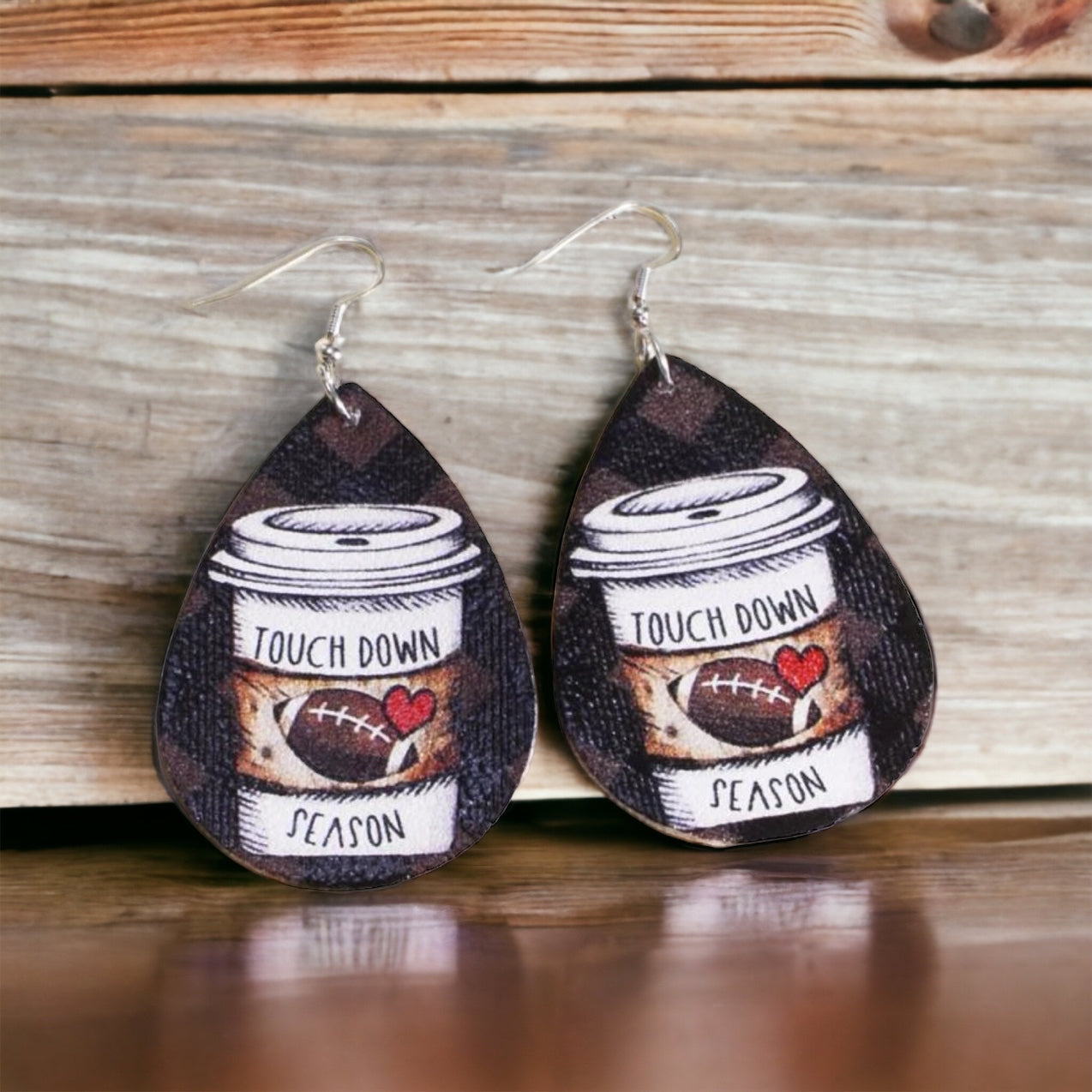 Football Earrings - Thanksgiving Earrings, Thanksgiving Accessories, Turkey Trot, Thanksgiving Football Earrings - Rhythms of Grace Creative
