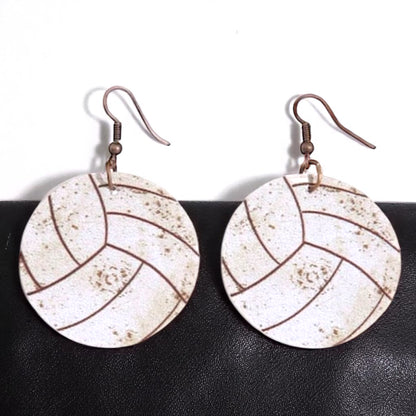 Spike Your Style with Volleyball Dangle Earrings! 🏐