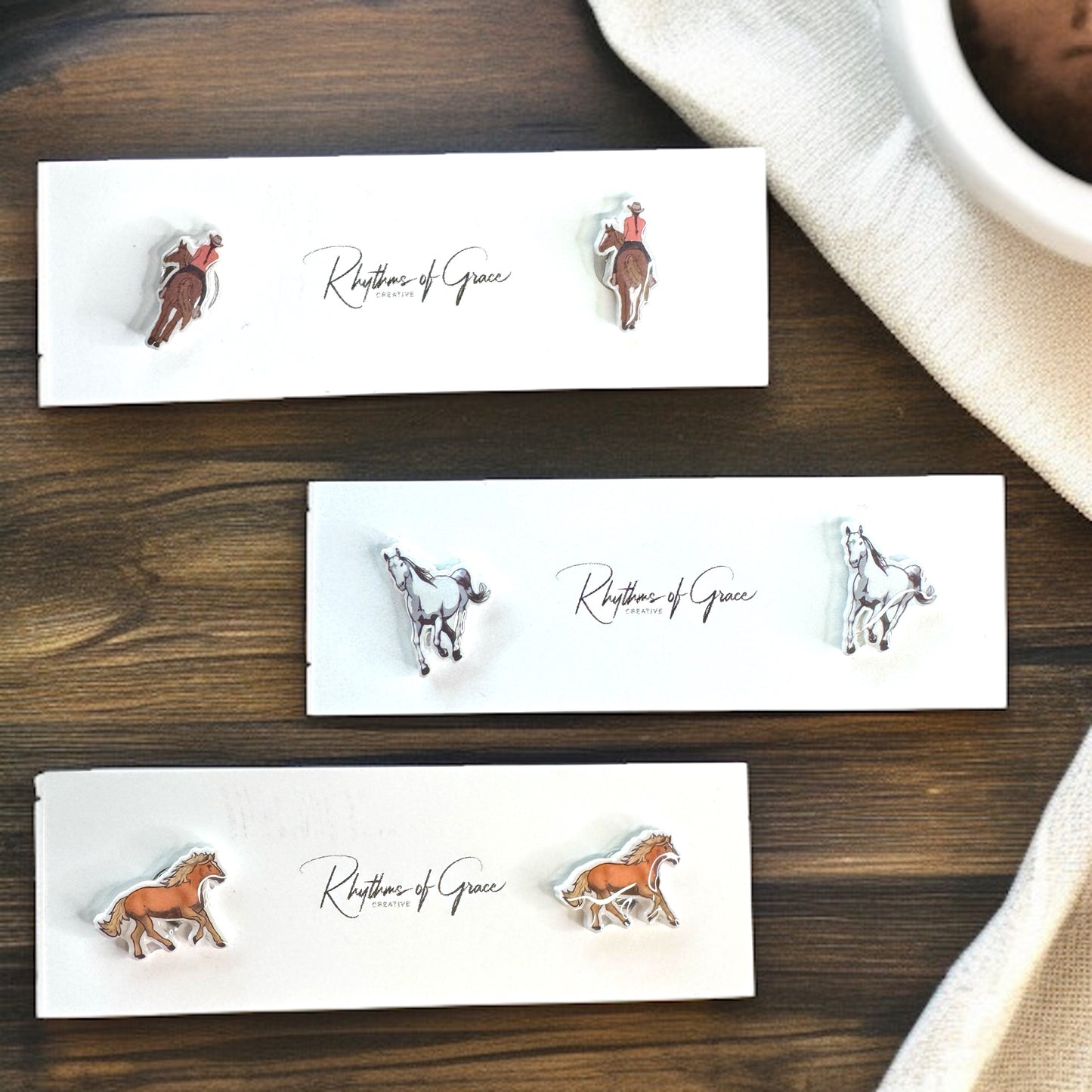 Hoofin' It in Style: Adorable Horse Stud Earrings!