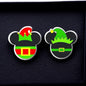 Festive Fun: Christmas Mouse Ears Stud Earrings - Perfect for Holiday Cheer!