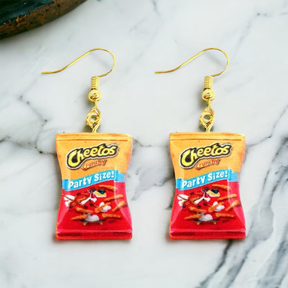 Snack Attack: Grab Your Chip Bag Earrings - Choose from Tasty Designs!