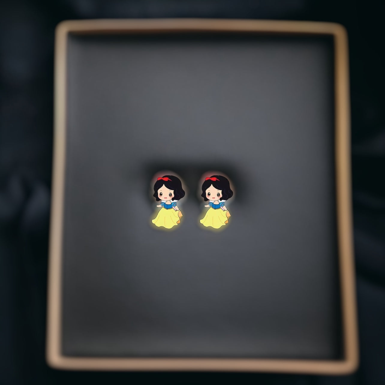 Enchanting Cartoon Princess Stud Earrings - Sparkle Like Royalty! 👑