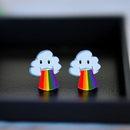 Cloud with Rainbow Earrings - Add a Burst of Joy to Your Day! 🌈