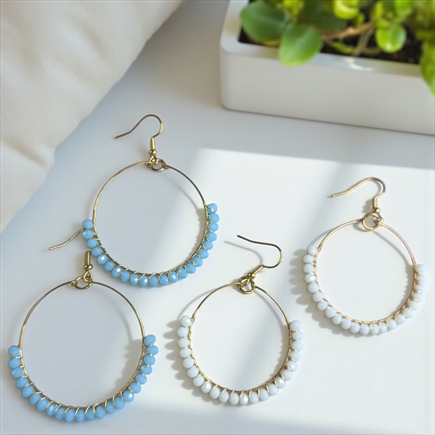 Boho Breeze Beaded Earrings – Soft Hues, Big Style!