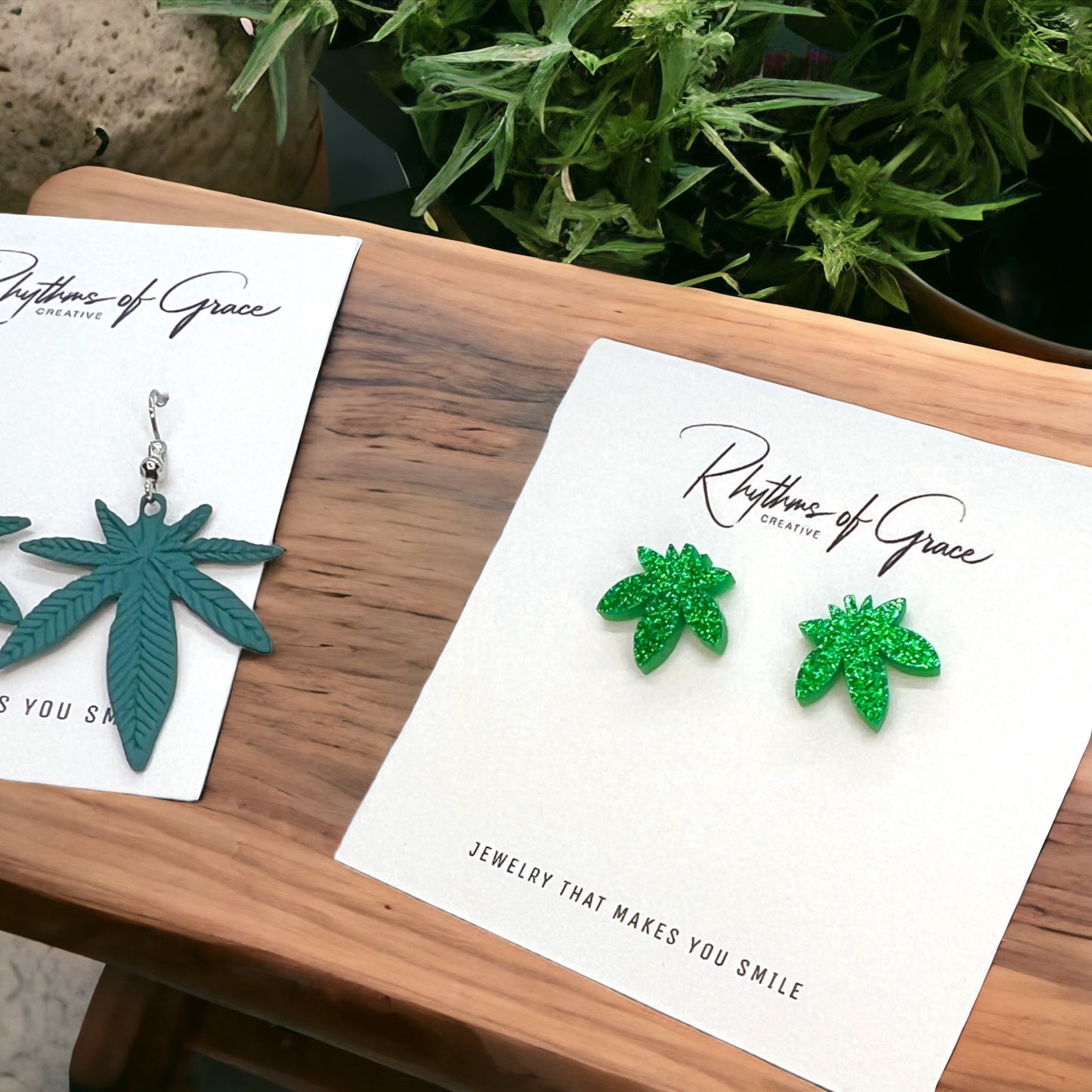 Leaf It to Style: Cannabis Earrings for the Trendy Stoner! - Rhythms of Grace Creative