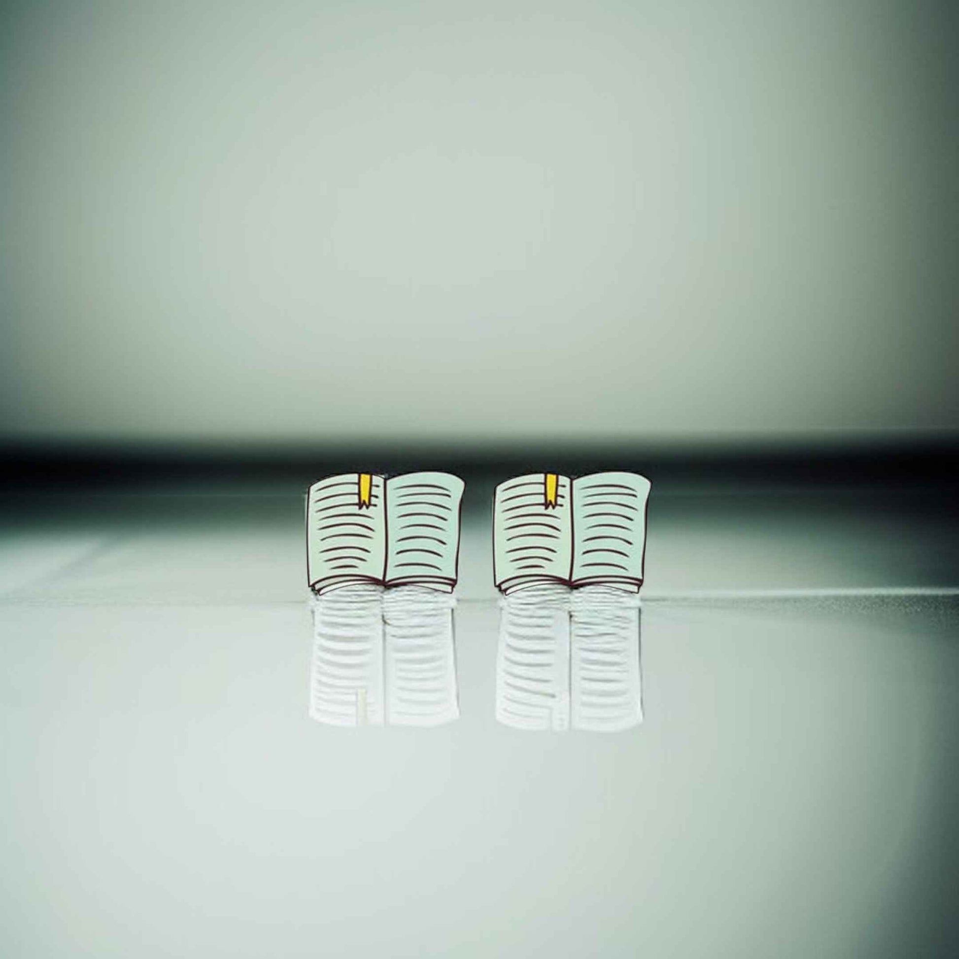 Book Club Stud Earrings - A Novel Touch to Your Style!