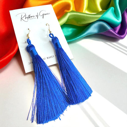 Tassel Power: Colorful Boho Dangle Earrings in 9 Vibrant Shades!