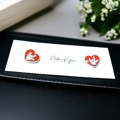 Spread the Love: "I Love You" Sign Language Stud Earrings