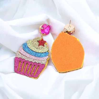 Whimsical Cupcake Earrings - Sweet Treats for Your Ears!