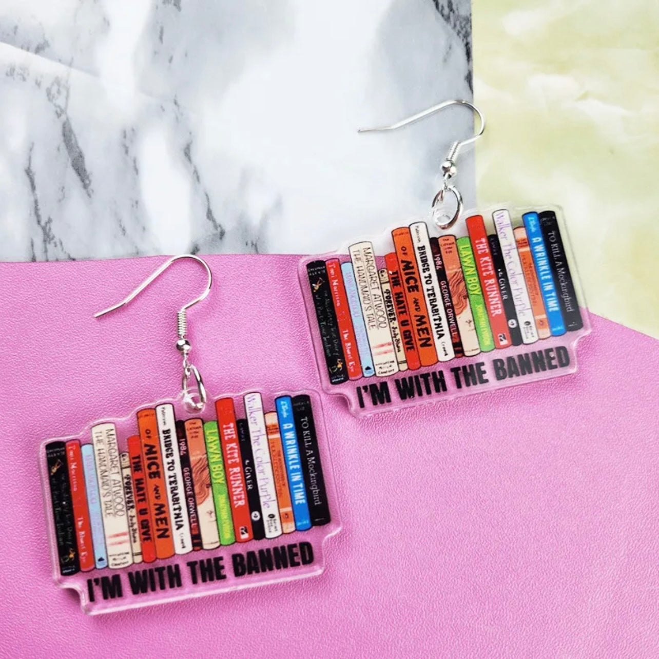 I'm With the Banned Earrings: Wear Your Story! ✨📚 - Rhythms of Grace Creative