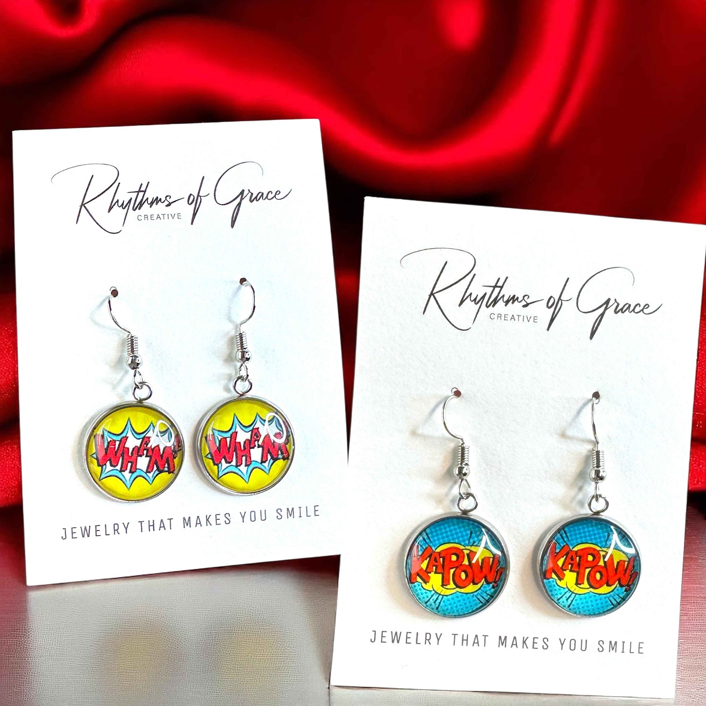 Superhero Sparkle: Dangle Earrings for Everyday Adventure!