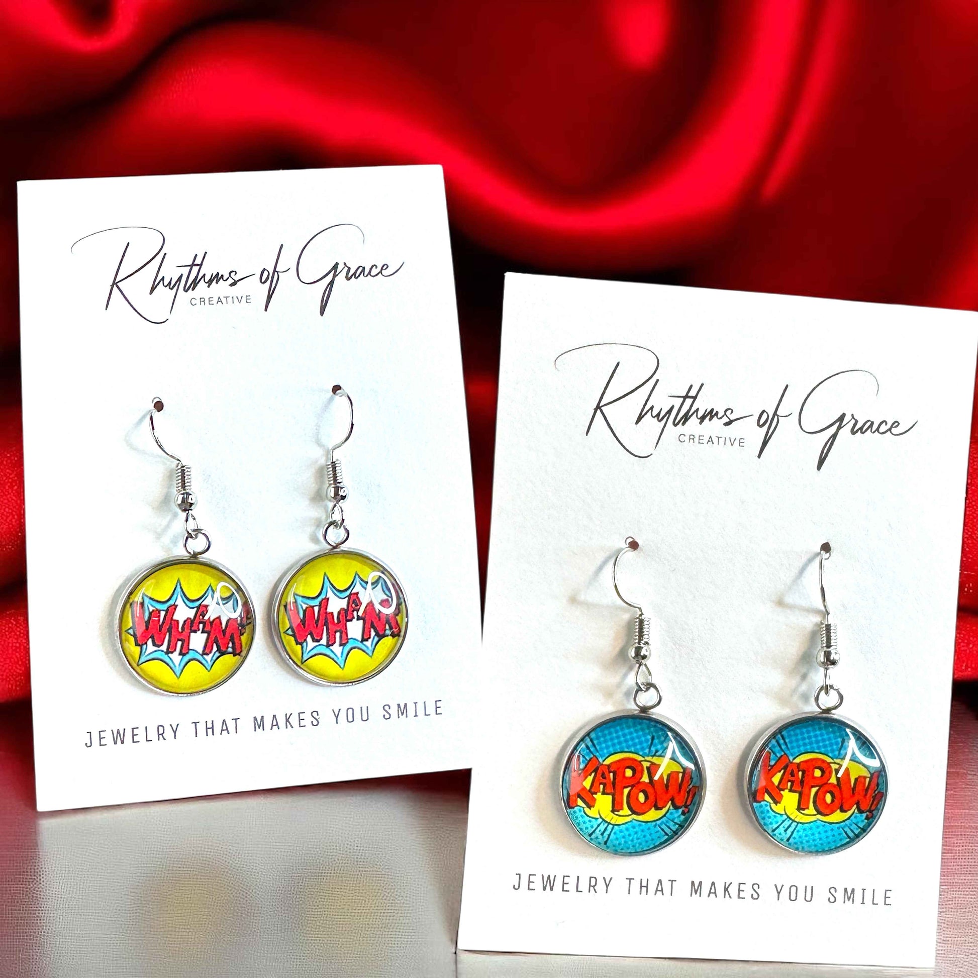Superhero Sparkle: Dangle Earrings for Everyday Adventure!