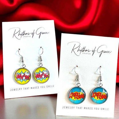 Superhero Sparkle: Dangle Earrings for Everyday Adventure!