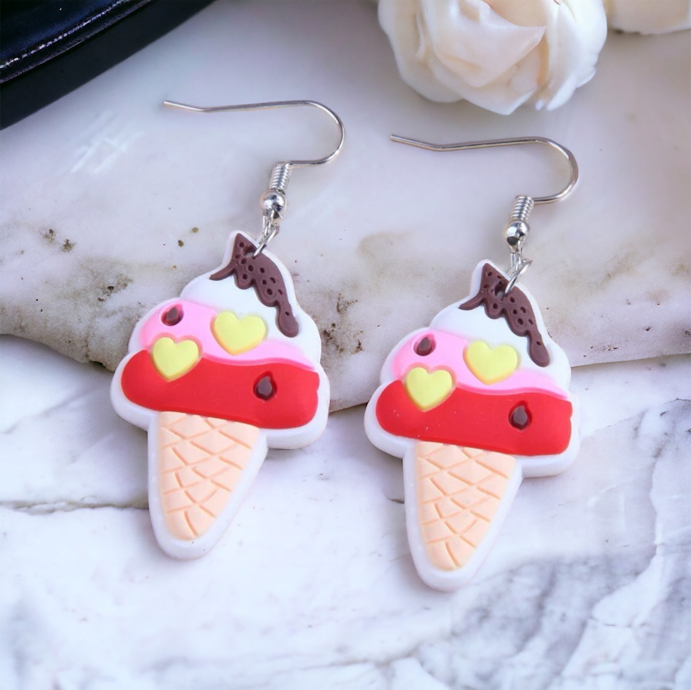Scoop Up the Fun: Ice Cream Earrings for Sweet Style! 🍦