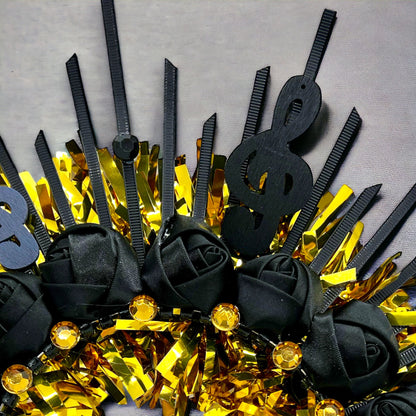 Unique Handmade Jazz Fest Headpiece – One-of-a-Kind Music-Inspired Accessory for Festivals & Parties!