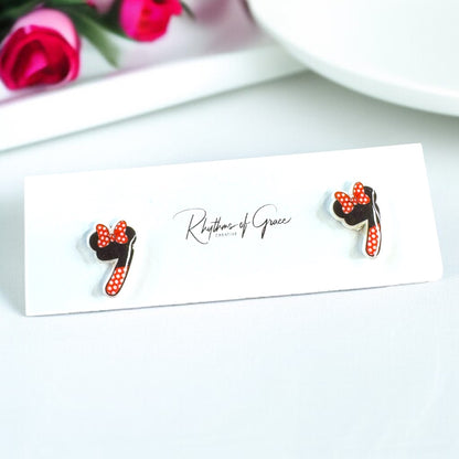 Whimsical Number Stud Earrings: Celebrate Your Age in Style!