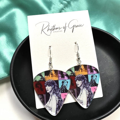 Taylor Swift Eras Tour Inspired Earrings - Fearless, Red, Lover Styles - Fan Jewelry