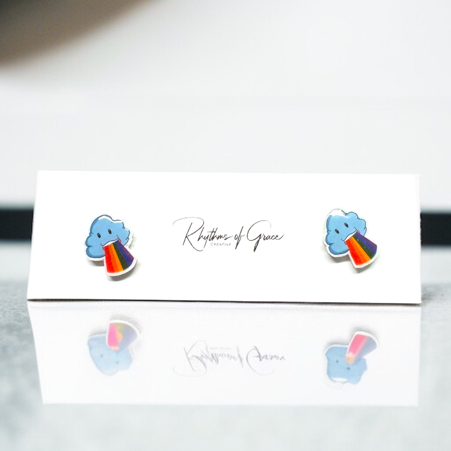 Cloud with Rainbow Earrings - Add a Burst of Joy to Your Day! 🌈