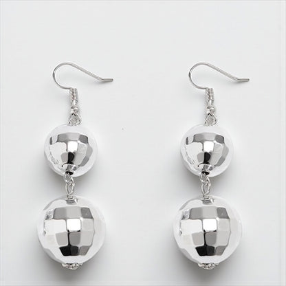 Drop It Like It’s Disco – Silver Ball Party Earrings - Rhythms of Grace Creative