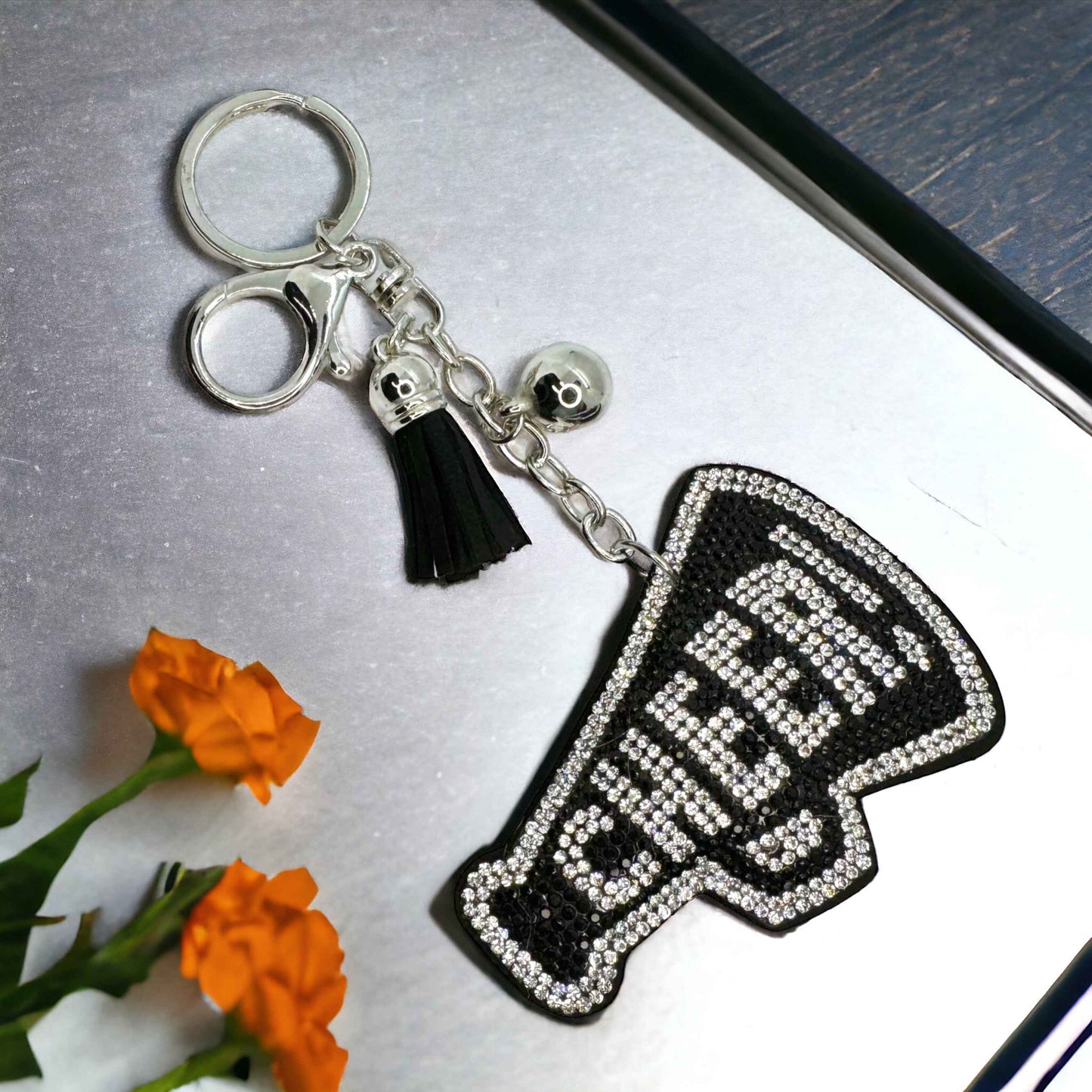 Cheer Up Your Keys: The Sparkling Cheerleader Keychain!