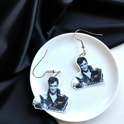 Rock Your Style: Elvis Presley Dangle Earrings - 12 Iconic Designs! 🎸