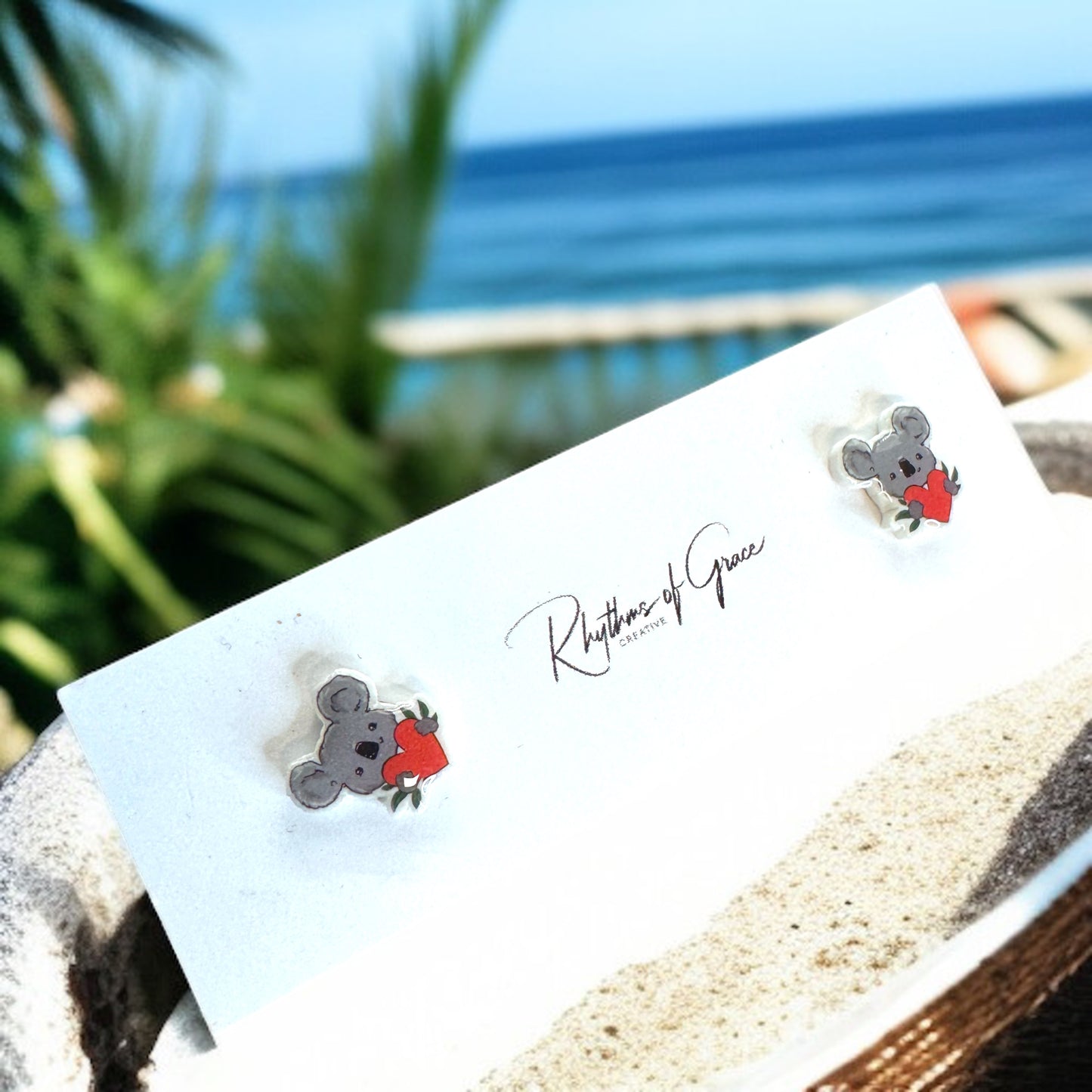 Koala-ty Cuties: Adorable Cartoon Koala Stud Earrings!