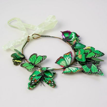 Whimsical Green Butterfly Headband: Elevate Your Style to Magical Heights!