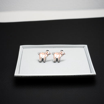 Goats Galore: Adorable Goat Stud Earrings! 🐐