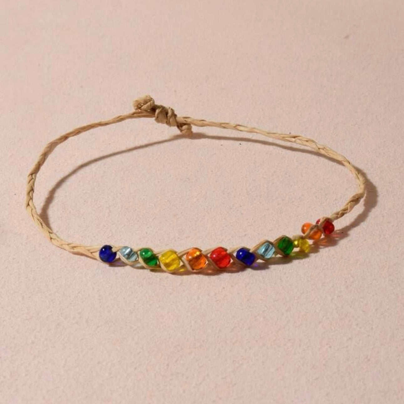 Rainbow Beaded Friendship Bracelet - The Perfect Accessory! 🌈