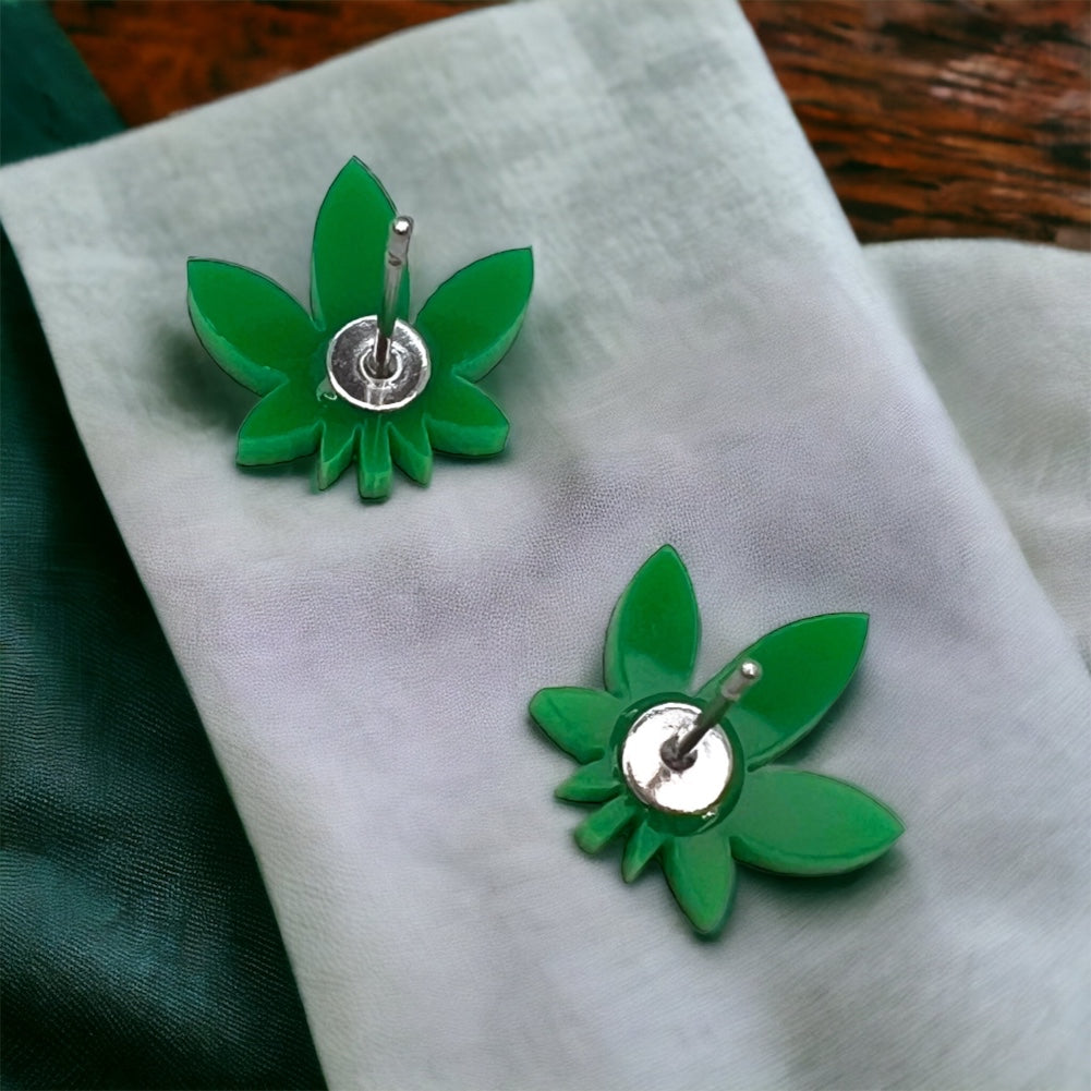 Leaf It to Style: Cannabis Earrings for the Trendy Stoner! - Rhythms of Grace Creative